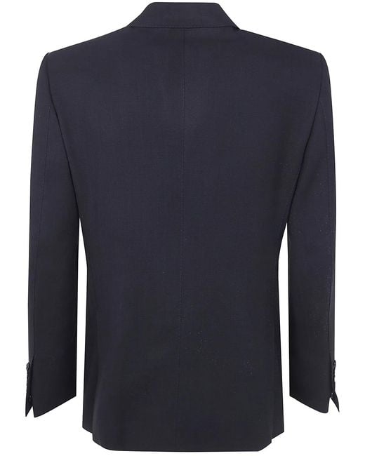 Tom Ford Blue Multiplies Light Fresco Double Bleasted Jacket for men