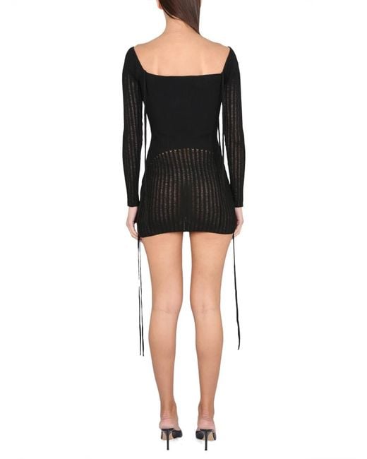 ANDREADAMO Black Andreadamo Mini Dress