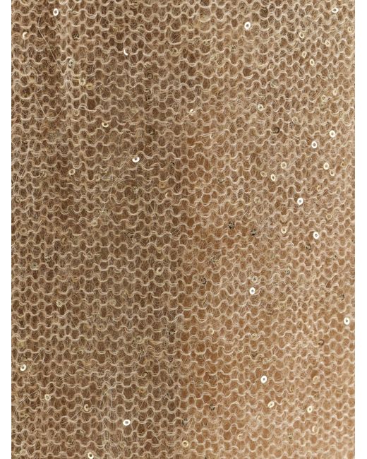 Nude Natural Mohair Blend Skirt