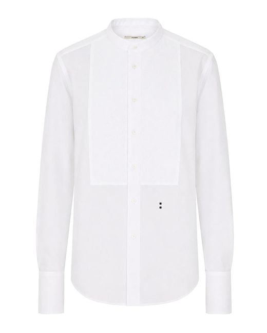 Fendi White With Frontal Buttons Closure