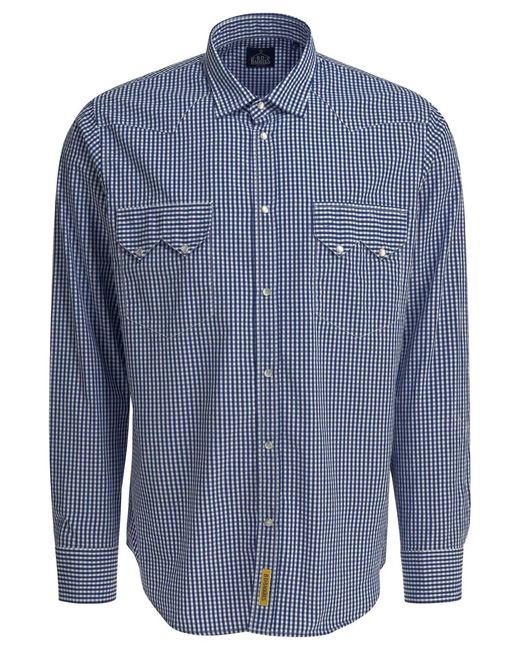 B.D. Baggies Blue Rodeo Cotton Shirt for men