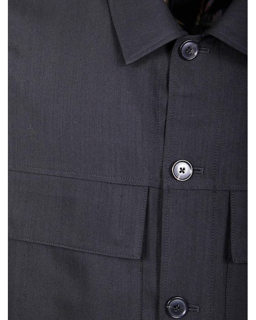 Paul Smith Blue Shirt Jacket for men