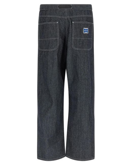 Gramicci Gray 'Japanese Chambray Double Knee' Jeans for men