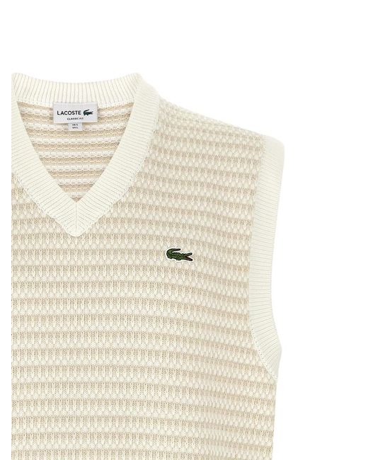 Lacoste Natural Knit Vest for men