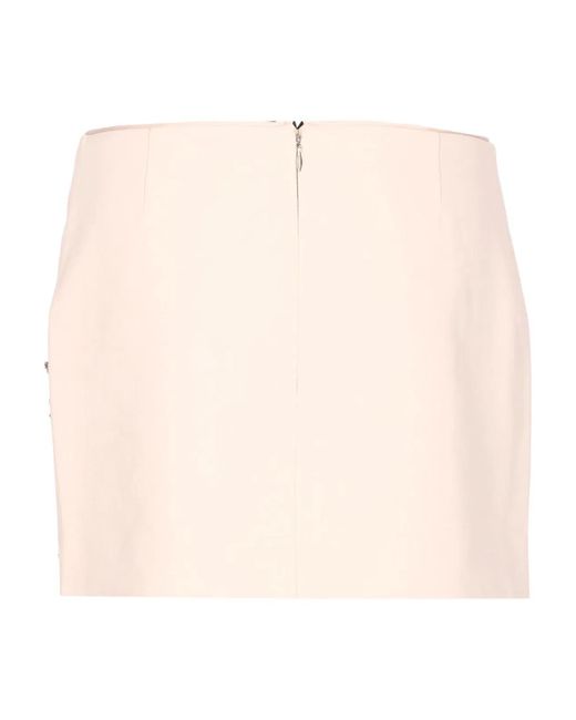 Liu Jo Natural Oyster Cotton Skirt