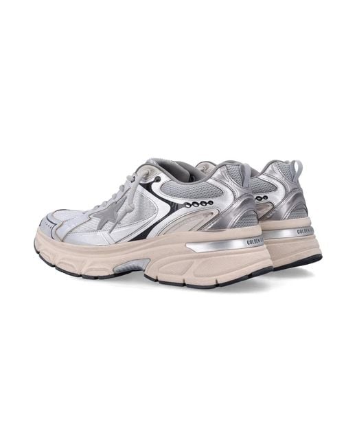 Golden Goose Deluxe Brand White "Lightstar" Mesh And Nappa Upper Mesh Tongue And Heel Tpu Star for men