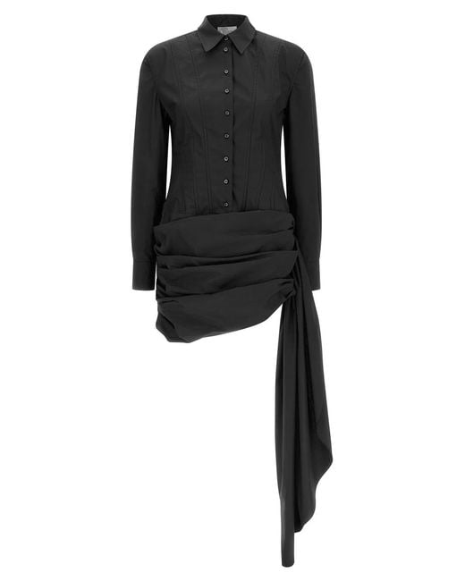 GIUSEPPE DI MORABITO Black Chemisier Dress