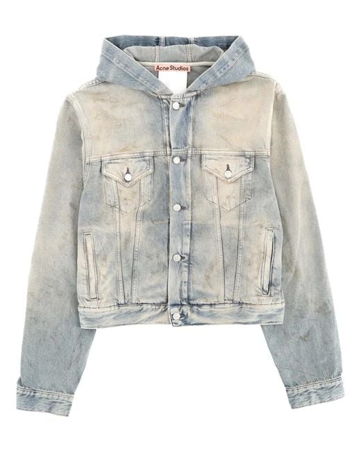 Acne White Hooded Jacket