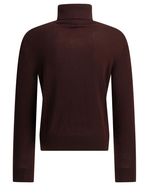 Altum Brown Cashmere Turtleneck Sweater for men