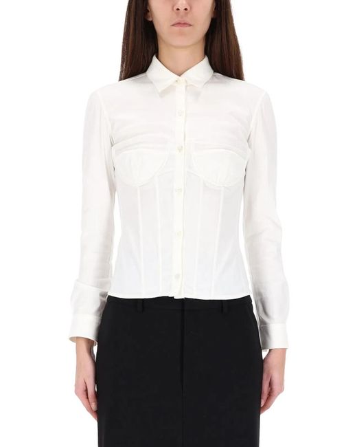 Balenciaga White Corset Shirt