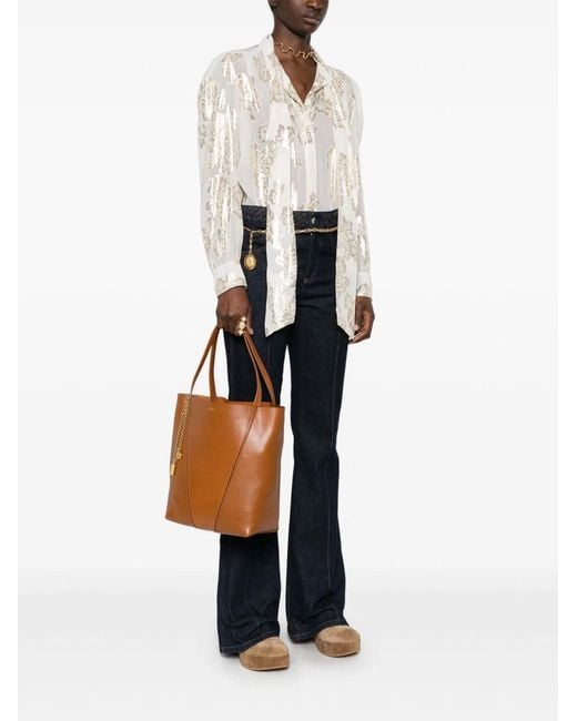 Chloé Brown Tote Bag Spin