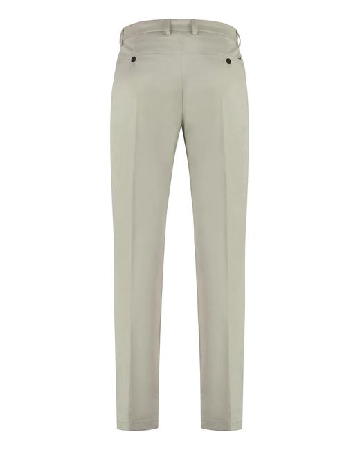 Paul & Shark Gray Paul & Shark Stretch Cotton Trousers for men