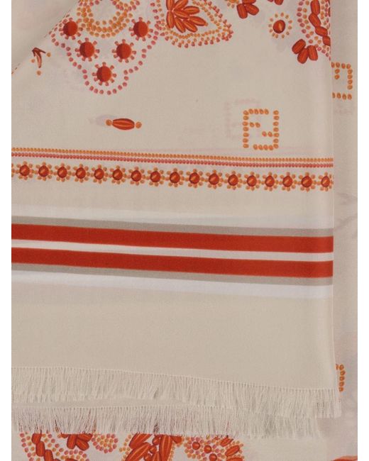 Fendi Pink Classic Bandana Print Square Scarf 180X180