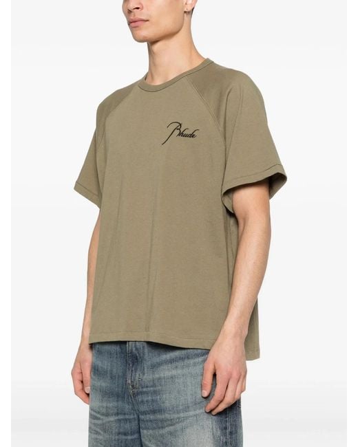 Rhude Natural Classique Raglan Tee for men