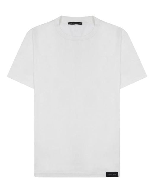 Low Brand White Cotton T-Shirt for men