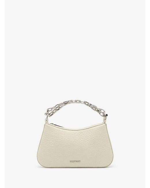 McQueen Natural Mini Leather Pouch Handbag