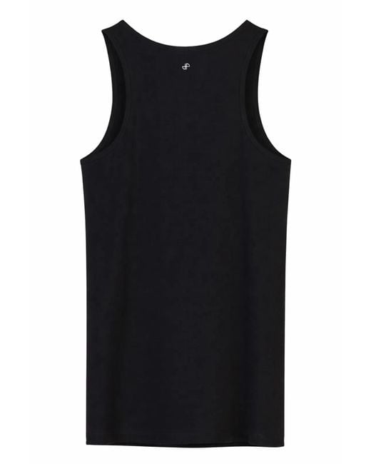 Patou Black Logo Print Tank Top