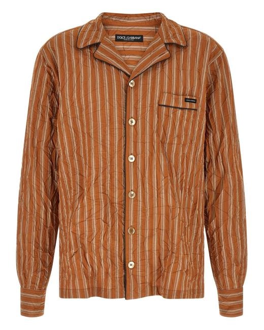 Dolce & Gabbana Brown Dolce & Gabbana 'Vanity' Shirt for men