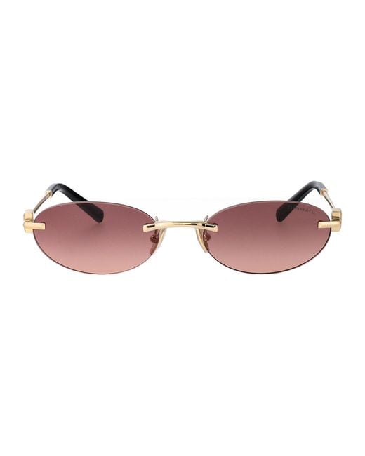 Tiffany & Co Pink Tiffany & Co Metal Sunglasses