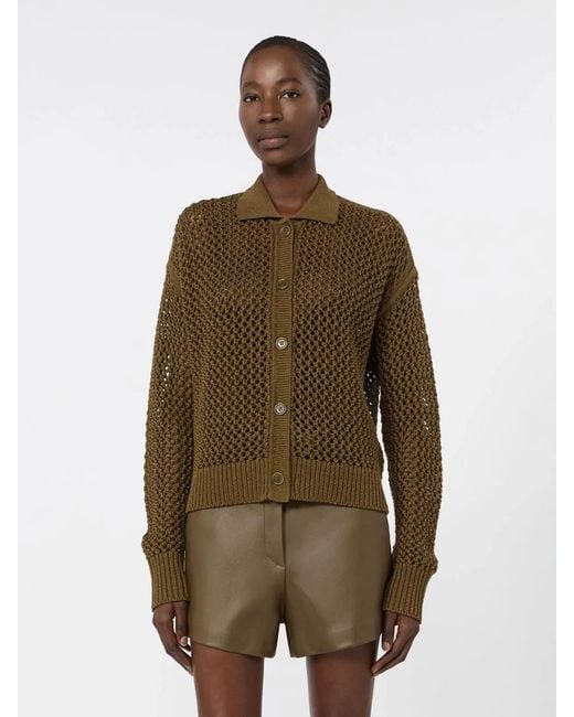 Max Mara Green Mxmfilm Cardigan