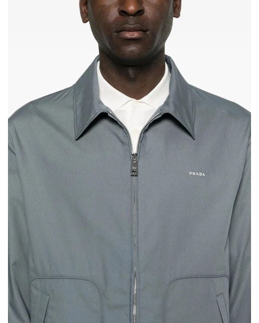 Prada Blue Giubbotti for men