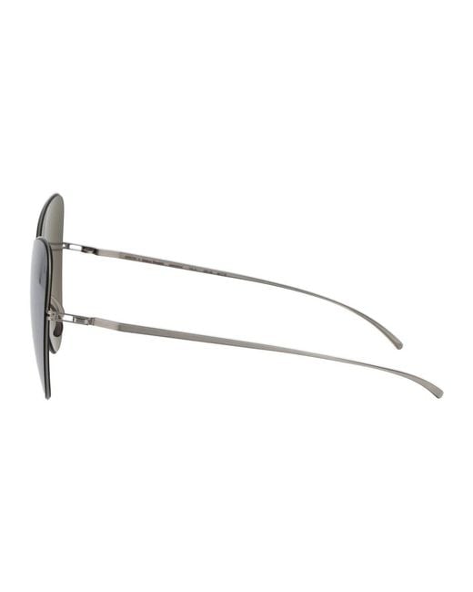 Mykita Gray E1 Flash Metal Sunglasses