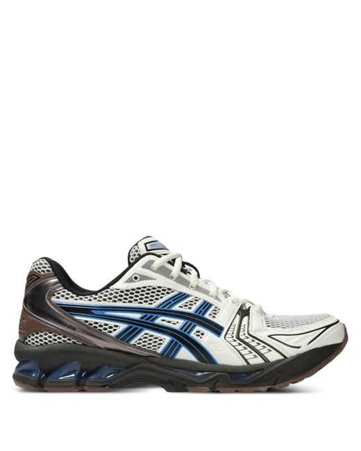 Asics Natural Gel-Kayano 14 Mesh And Faux Leather Sneakers