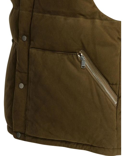 Nonnative Green "Explorer" Sleeveless Jacket for men