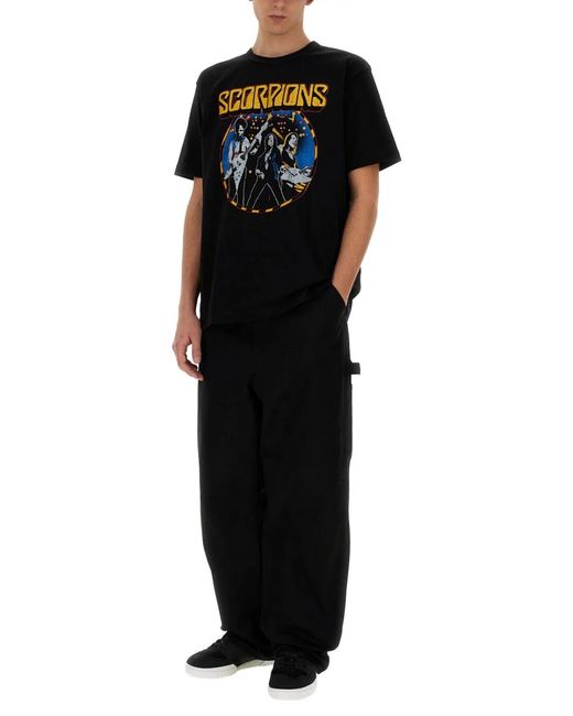 Junya Watanabe Black T Shirt With Print for men