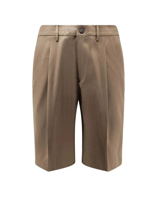 Golden Goose Deluxe Brand Gray Dato Bermuda Shorts for men