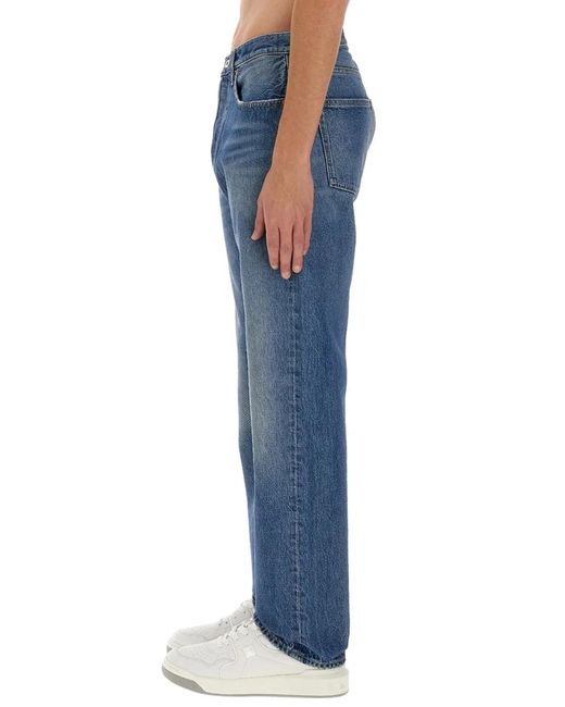 Valentino Blue Jeans With Logo Detail for men