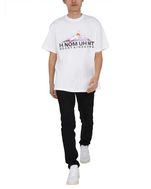 Ih Nom Uh Nit White Crew Neck T Shirt for men