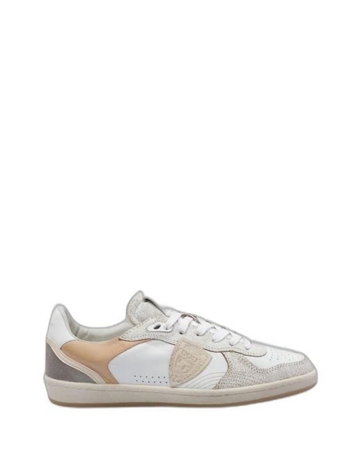Philippe Model White Leather Sneakers for men