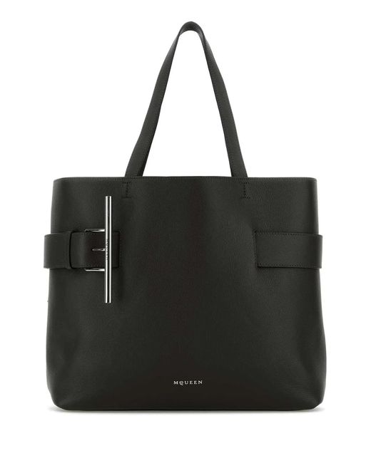 McQueen Black Sling Shopper
