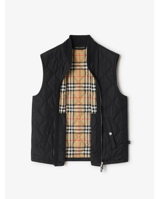 Burberry Black Nylon Vest for men