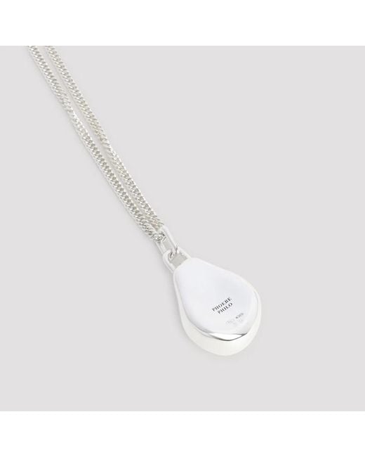 Phoebe Philo White Pebble Necklace