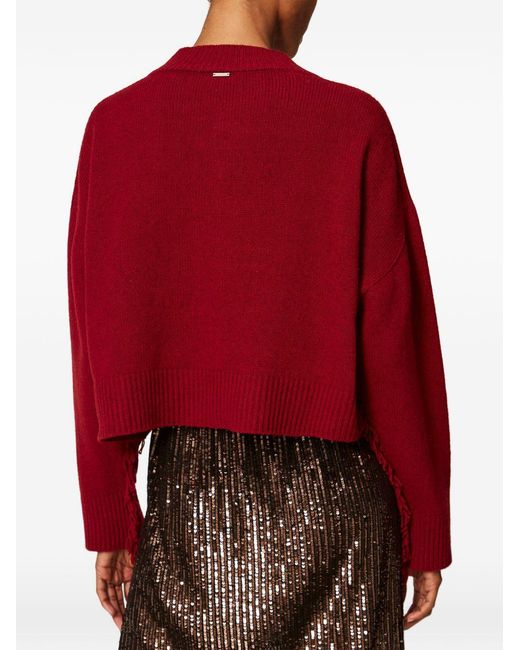 Twinset Red Wool Sweater