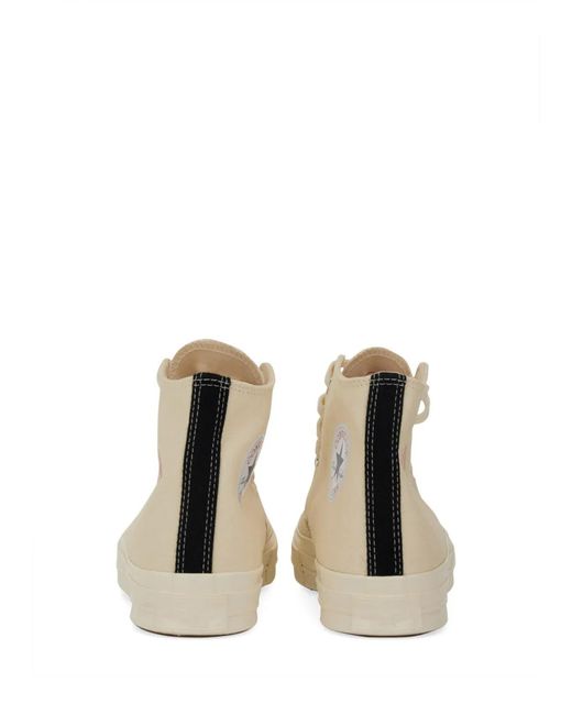 COMME DES GARÇONS PLAY Natural Sneaker With Logo