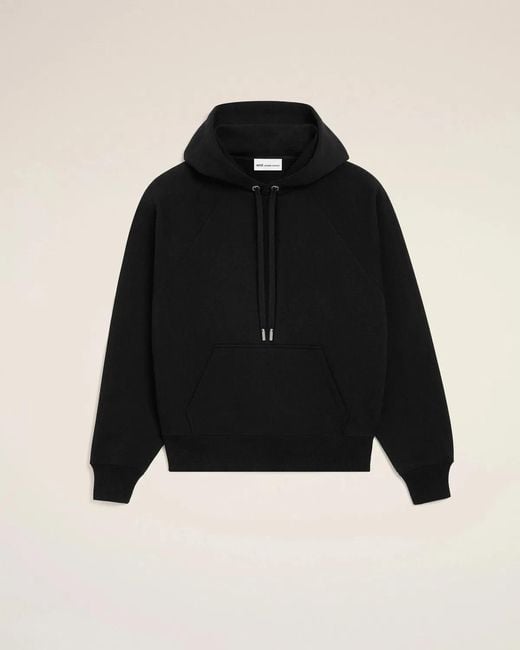 AMI Black Small Embossed Hoodie for men