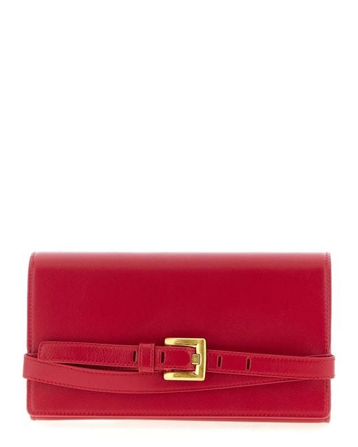 Balmain Red 'Shuffle' Wallet Chain