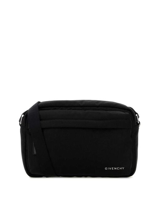 Givenchy Black Essential Crossbody Camera Bag for men