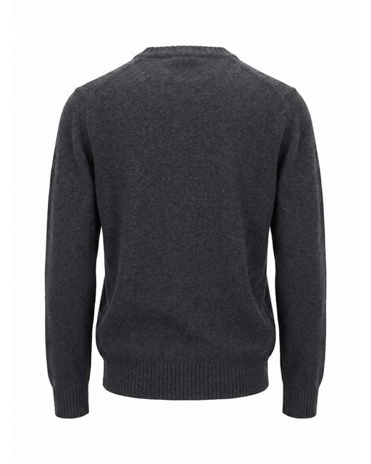 Malo Blue Cashmere Round Neck for men