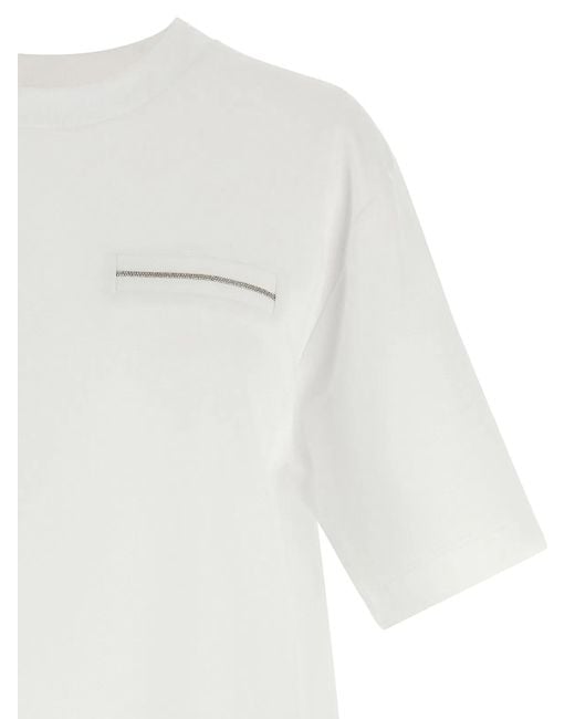 Peserico White 'Punto Luce' T-Shirt