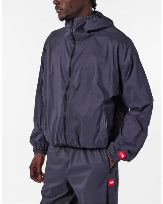 The North Face Blue Redbox Packable Windbreaker Jacket for men