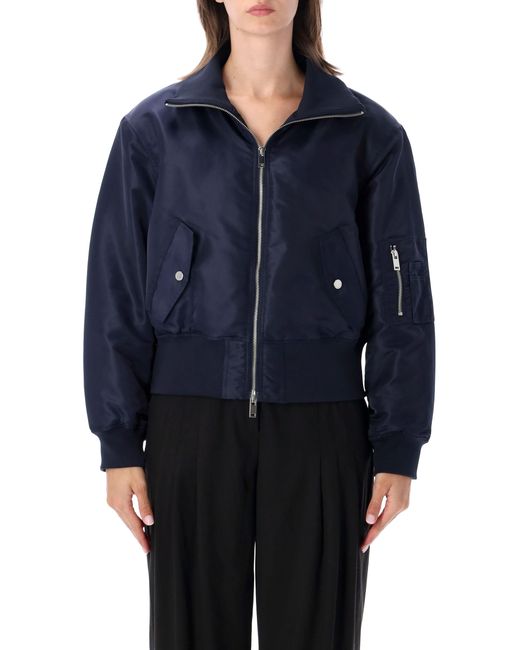 Frankie Shop Blue Storm Bomber Jacket