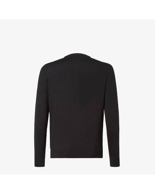 Fendi Black Wool Pullover for men