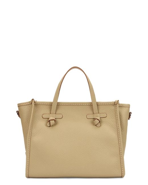 Gianni Chiarini Natural Elegant Bag With Refined Metallic Details