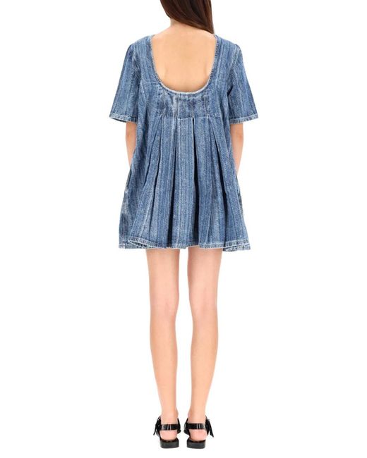 Ganni Blue Denim Dress