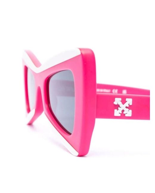Off-White c/o Virgil Abloh Pink Nashville Cat-Eye Sunglasses