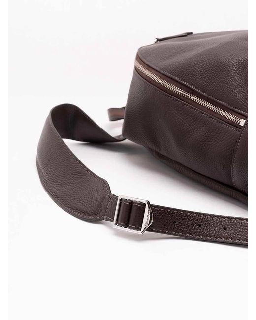 Santoni Brown Backpack for men